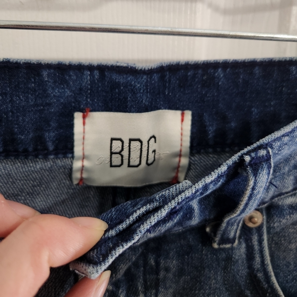 BDG Graffiti high rise straight leg cowboy jeans embroidered kidcore 90s art 31 - Picture 3 of 8